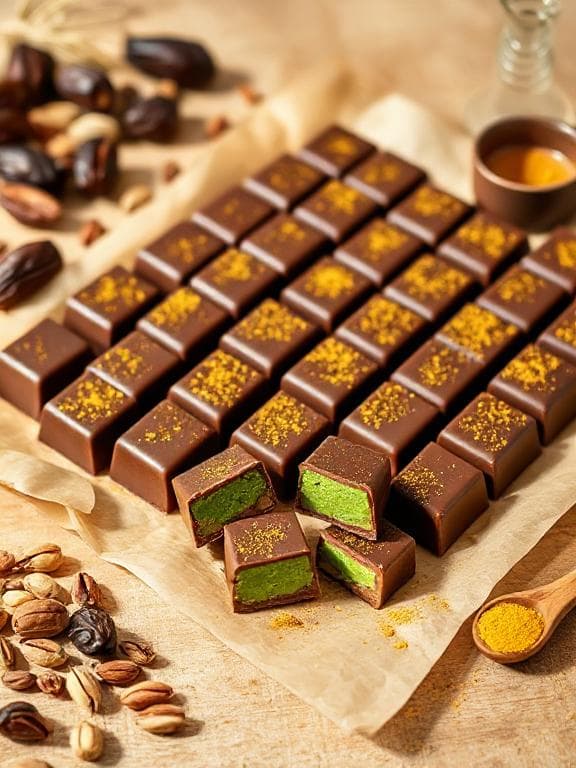 Dubai Schokolade: Ein Exotischer Genuss mit Milchschokolade - Vegetarisches Desserts Rezept mit Schokolade, Dubai | Zubereitungszeit 45 Minuten, bewertet mit 4.9 von 5 Sternen