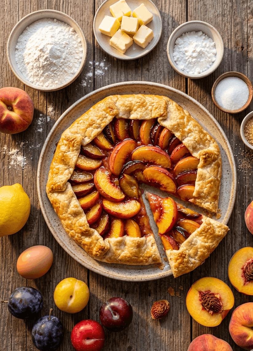 Galette mit Steinobst