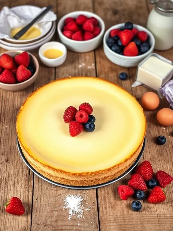 Cremiger Käsekuchen mit Sommerbeeren - Schritt 3