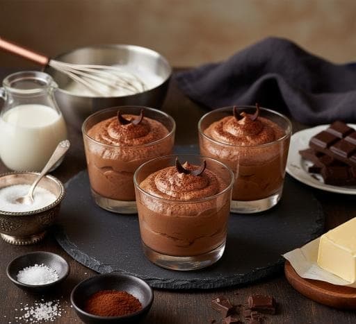Intensives Mousse au Chocolat mit Meersalz-Espresso-Note