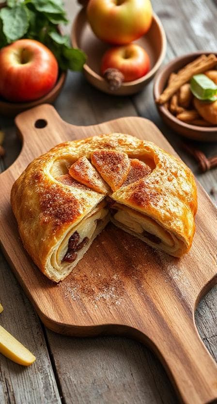 Omas Bester Gezogener Apfelstrudel – Ein Stück Wiener Mehlspeisenhimmel - Vegetarisches Desserts Rezept mit Dessert, Kuchen | Zubereitungszeit 105 Minuten, bewertet mit 4.9 von 5 Sternen