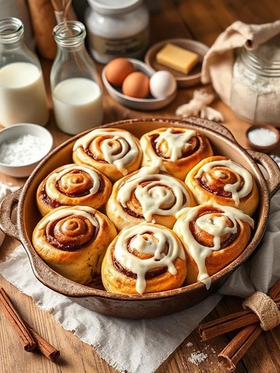 Die Besten Saftigen Zimtschnecken mit Frischkäse-Frosting (Original Hefeteig) - Schritt 1