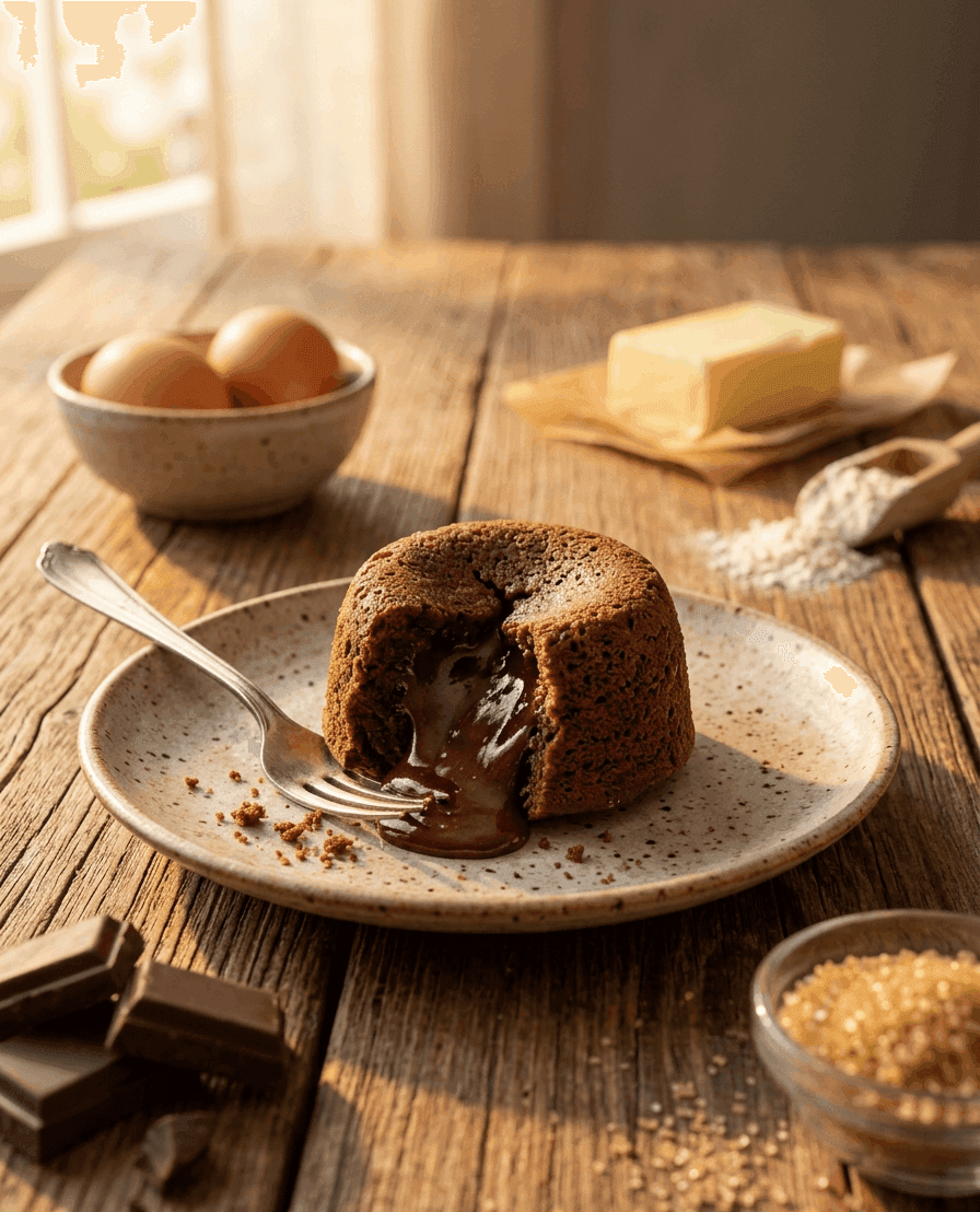 Schokoladen-Lava-Cake - Vegetarisches Desserts Rezept mit Winterlich, International | Zubereitungszeit 27 Minuten, bewertet mit 4.9 von 5 Sternen