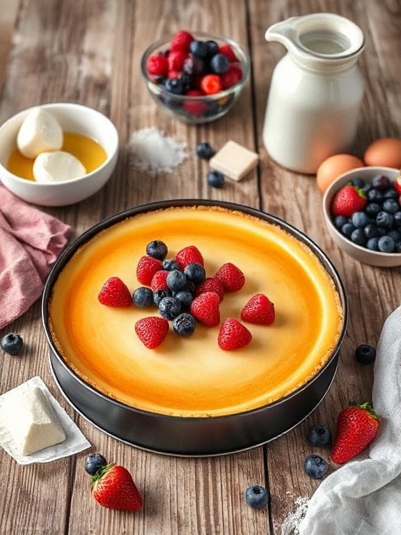 Cremiger Käsekuchen mit Sommerbeeren - Schritt 4