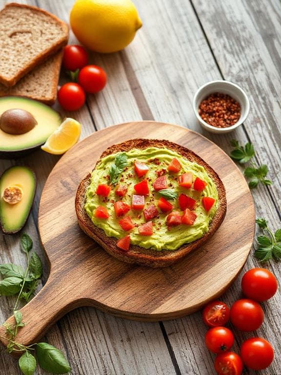 Frühstückszeit: Avocado-Tomaten auf Vollkorntoast - Schritt 7