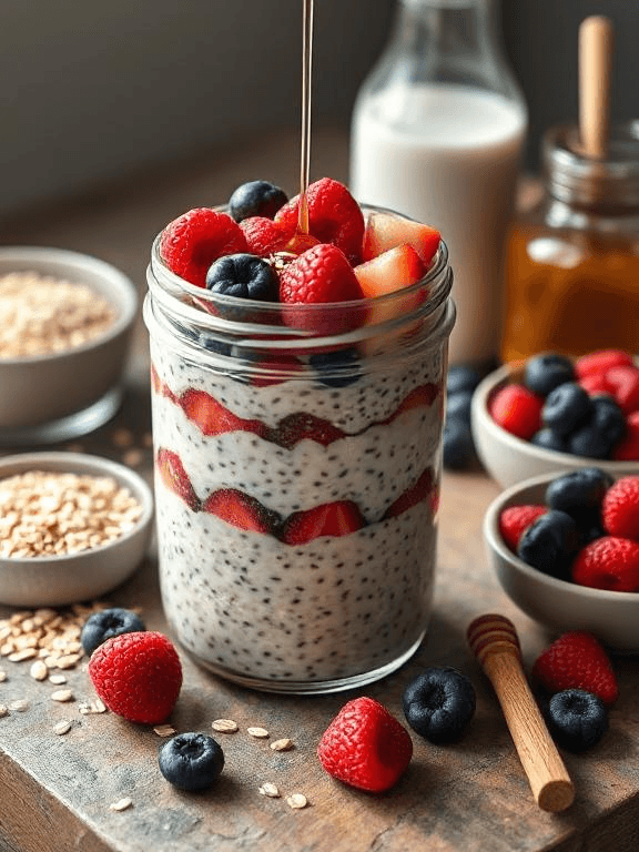 Beeren Overnight Oats - Schritt 7