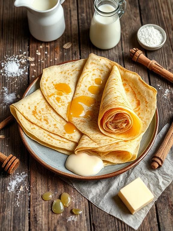 Französische Crêpes mit karamellisierten Granola-Nüssen - Schritt 2
