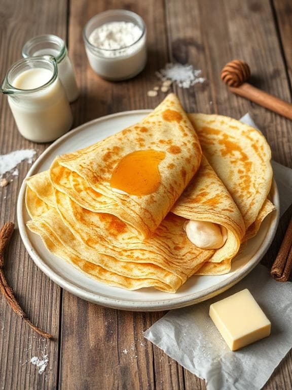 Französische Crêpes mit karamellisierten Granola-Nüssen - Schritt 7