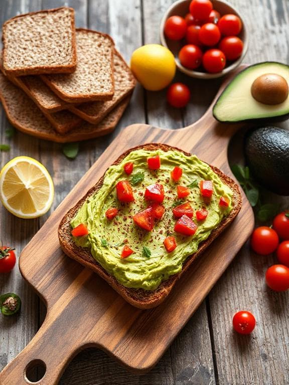 Frühstückszeit: Avocado-Tomaten auf Vollkorntoast - Schritt 6