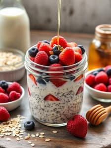 Beeren Overnight Oats - Schritt 3