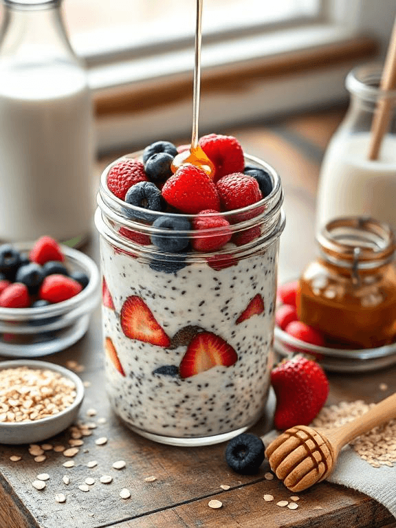 Beeren Overnight Oats - Schritt 4