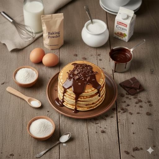 Pancakes mit Schokosoße - Schritt 2