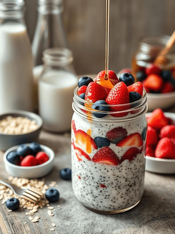 Beeren Overnight Oats - Schritt 6