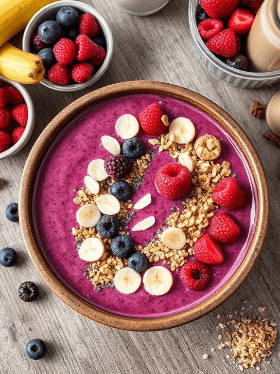 Beeren Smoothie Bowl - Schritt 7