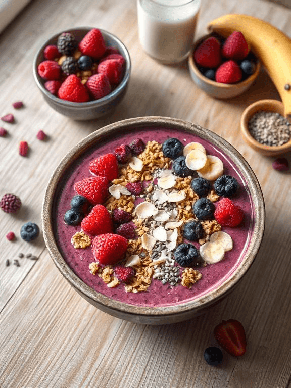 Beeren Smoothie Bowl - Schritt 1