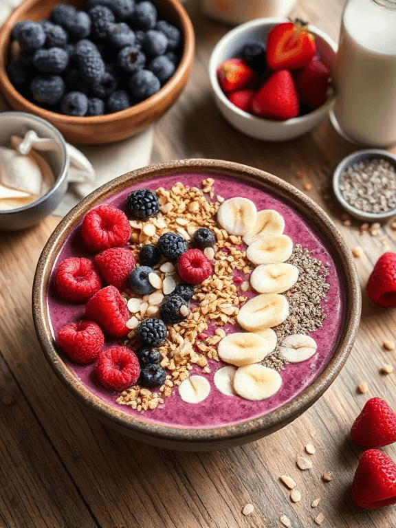 Beeren Smoothie Bowl - Schritt 2