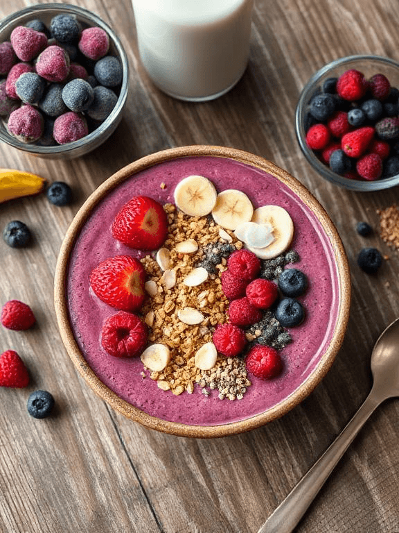 Beeren Smoothie Bowl - Schritt 6