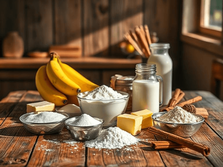 Zutaten für Banana Bread