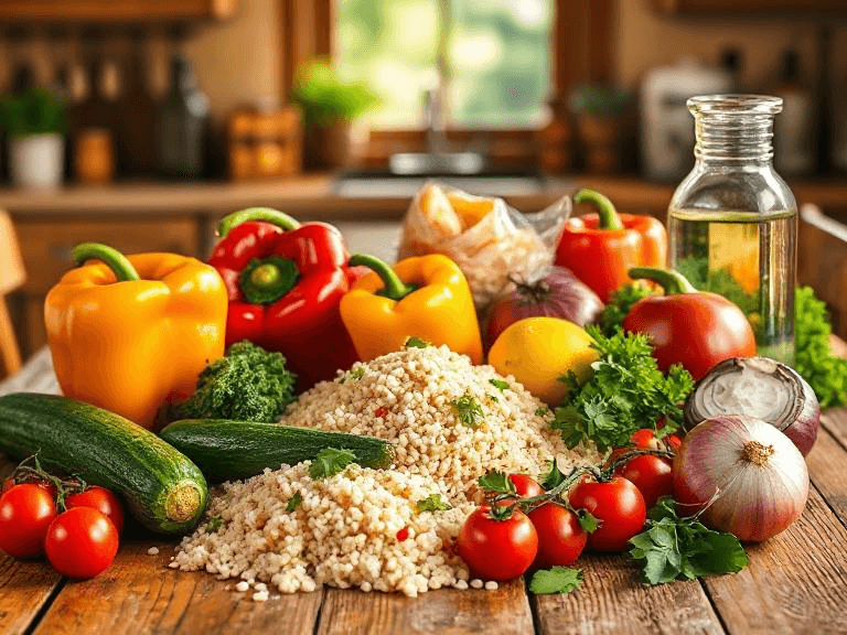 Zutaten für Mediterraner Gemüse-Couscous-Salat