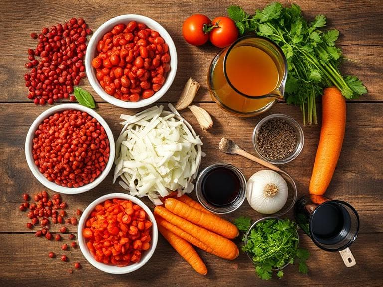 Zutaten für Vegetarische Linsen-Bolognese: Ein Herzhaftes Geschmackserlebnis