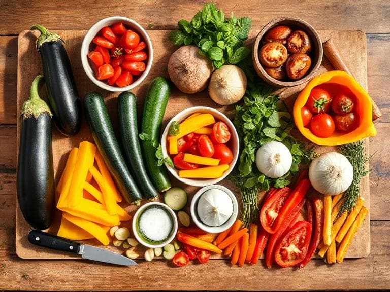 Zutaten für Ratatouille Provençal