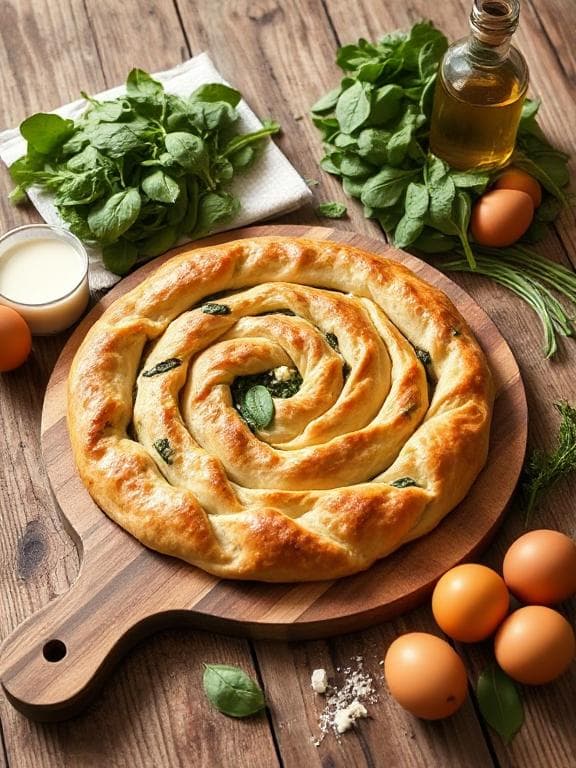 Türkischer Börek mit Spinat und Feta - Schritt 1