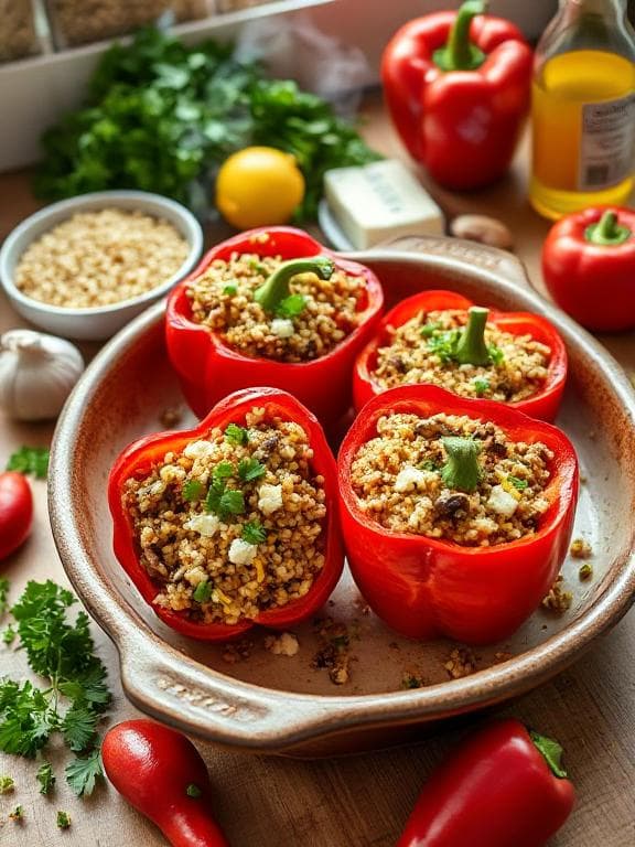 Gefüllte Paprika Vegetarisch - Schritt 7