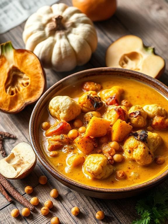 Gemüse-Curry - Vegetarisches Hauptgerichte Rezept mit Asiatisch, Proteine | Zubereitungszeit 60 Minuten, bewertet mit 4.7 von 5 Sternen