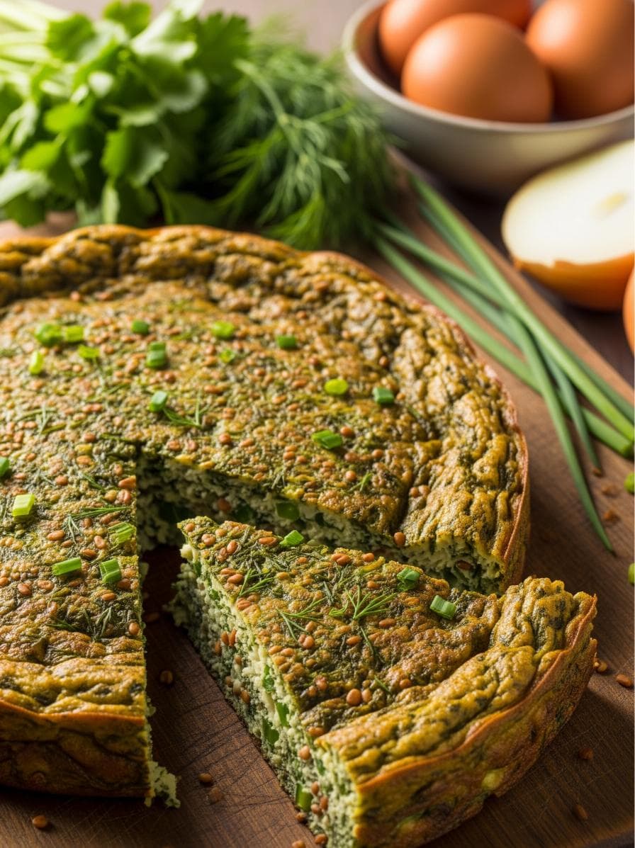 Kuku Sabzi: Persischer Kräuterkuchen - Schritt 3