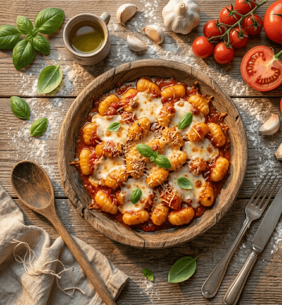 Gnocchi alla Sorrentina - Vegetarisches Hauptgerichte Rezept mit Sommerlich, Italien | Zubereitungszeit 50 Minuten, bewertet mit 4.9 von 5 Sternen