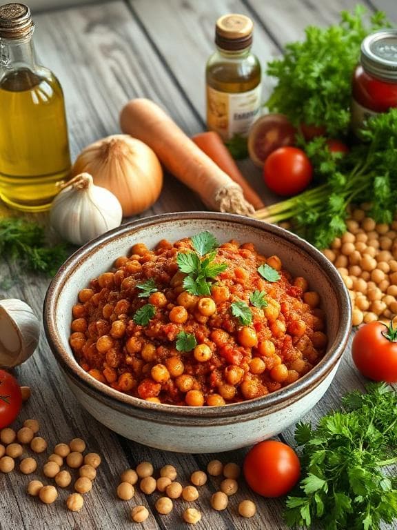 Herzhafte Kichererbsen-Bolognese: Dein Veggie-Traum! - Schritt 1