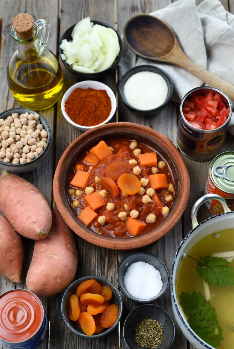 Marokkanische Kichererbsen-Tagine