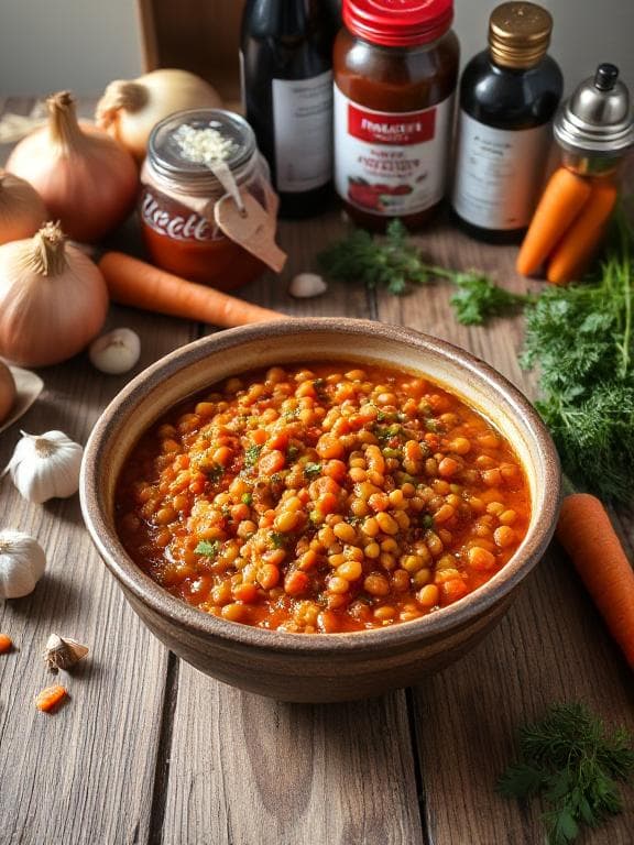 Vegetarische Linsen-Bolognese: Ein Herzhaftes Geschmackserlebnis - Schritt 6