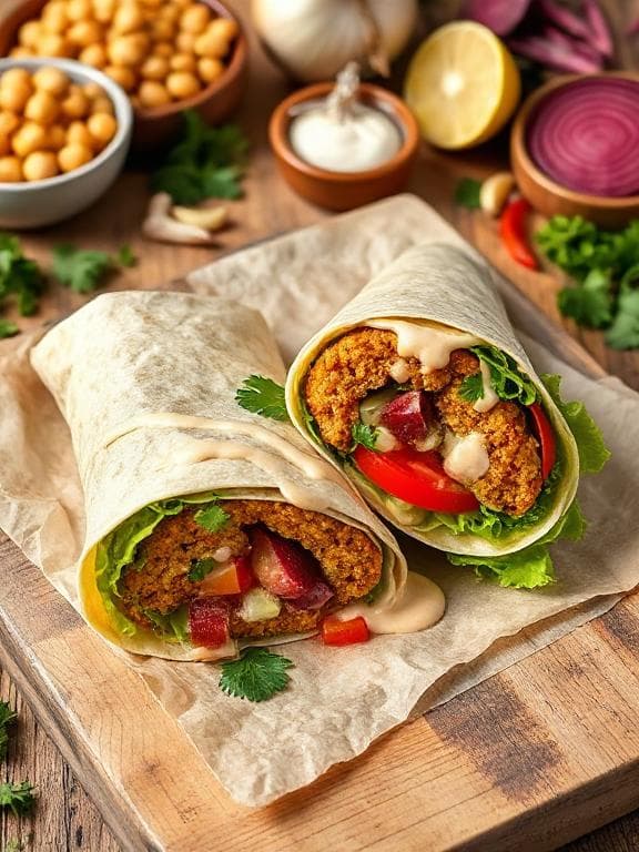Dein unwiderstehlicher Falafel Wrap – orientalische Genüsse selbst gemacht! - Schritt 4