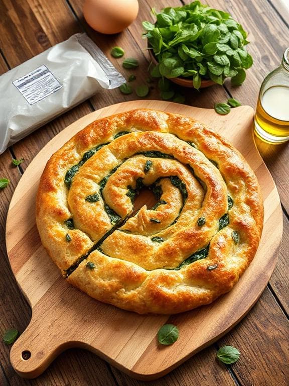 Türkischer Börek mit Spinat und Feta - Schritt 3
