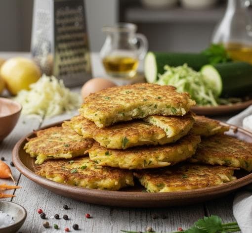 Knusprige Gemüse-Rösti mit Karotte und Zucchini - Schritt 2