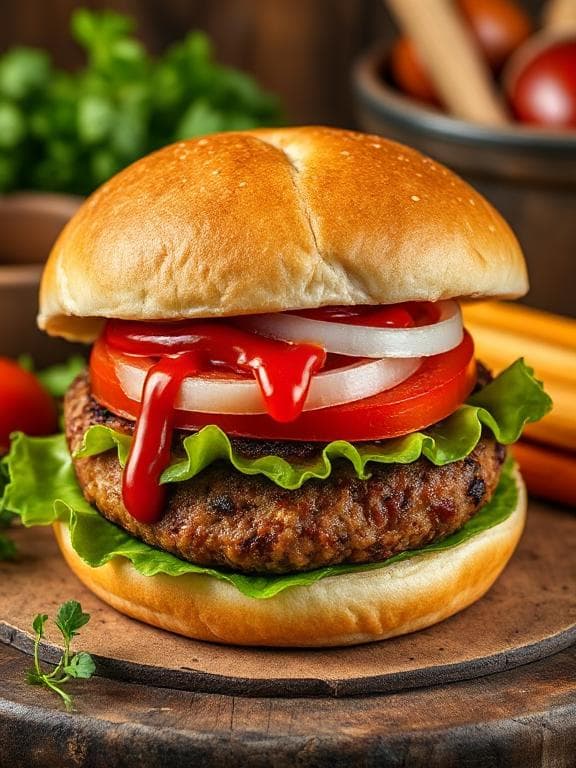 Herzhafte Vegetarische Burger aus Kidneybohnen - Schritt 7