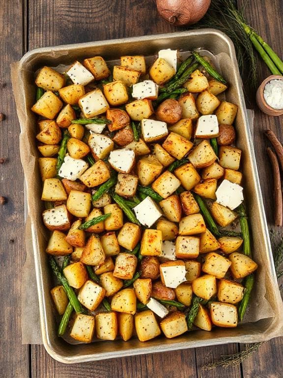 Kartoffel-Spargel-Blech mit Ziegenkäse - Schritt 2