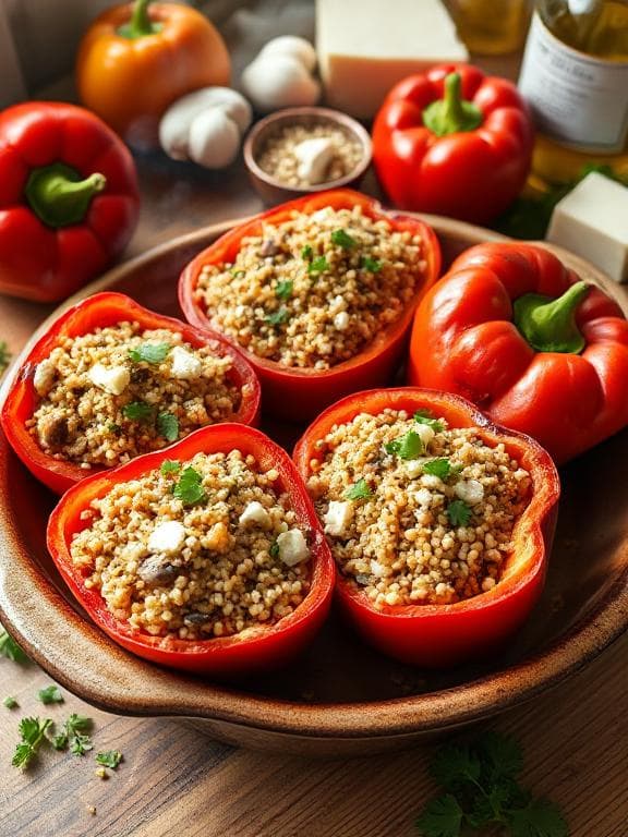Gefüllte Paprika Vegetarisch - Schritt 6