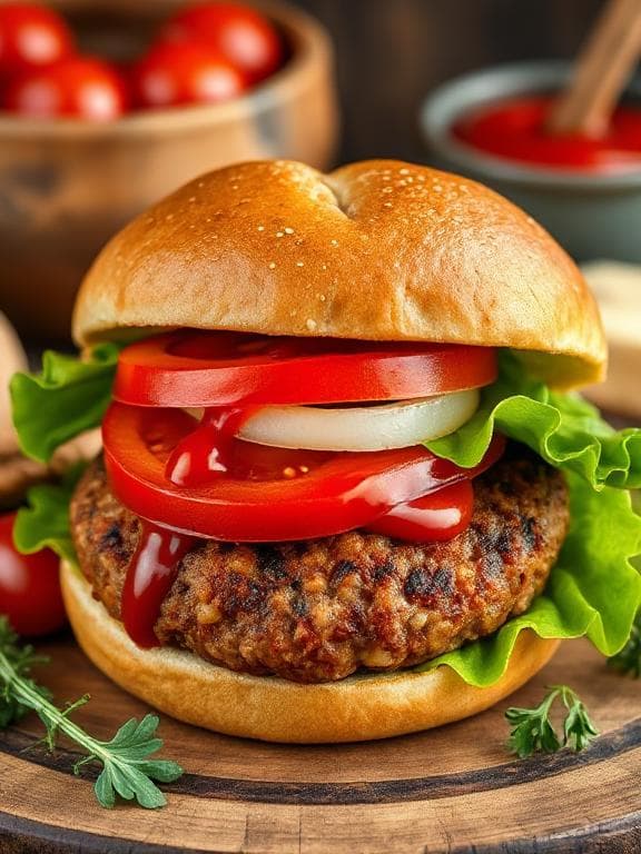 Herzhafte Vegetarische Burger aus Kidneybohnen - Schritt 4