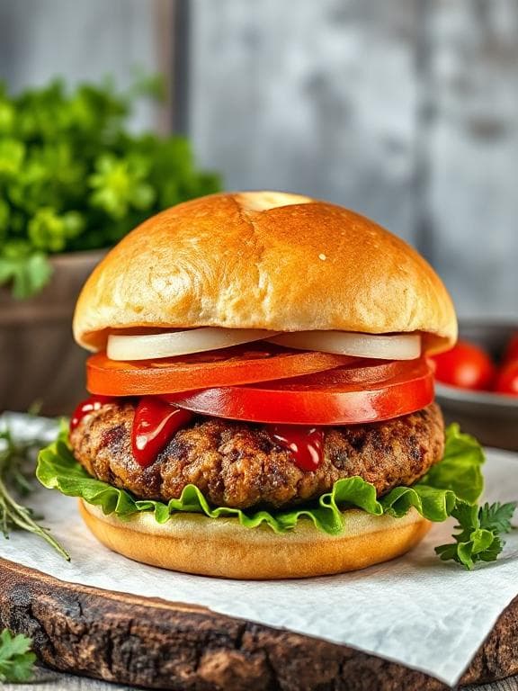 Herzhafte Vegetarische Burger aus Kidneybohnen - Schritt 6