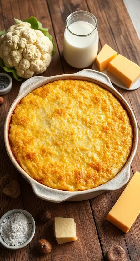 Blumenkohl Käse Auflauf - Vegetarisches Aufläufe Rezept mit Blumenkohl, Auflauf | Zubereitungszeit 55 Minuten, bewertet mit 4.6 von 5 Sternen