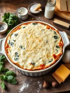 Spinat Käse Lasagne - Schritt 6