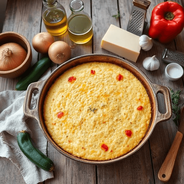 Gemüse Polenta Auflauf - Vegetarisches Aufläufe Rezept mit Polenta, Gemüse | Zubereitungszeit 60 Minuten, bewertet mit 4.5 von 5 Sternen