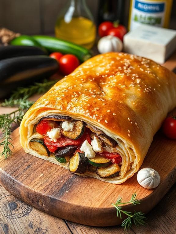 Gemüse-Strudel Vegetarisch - Schritt 7