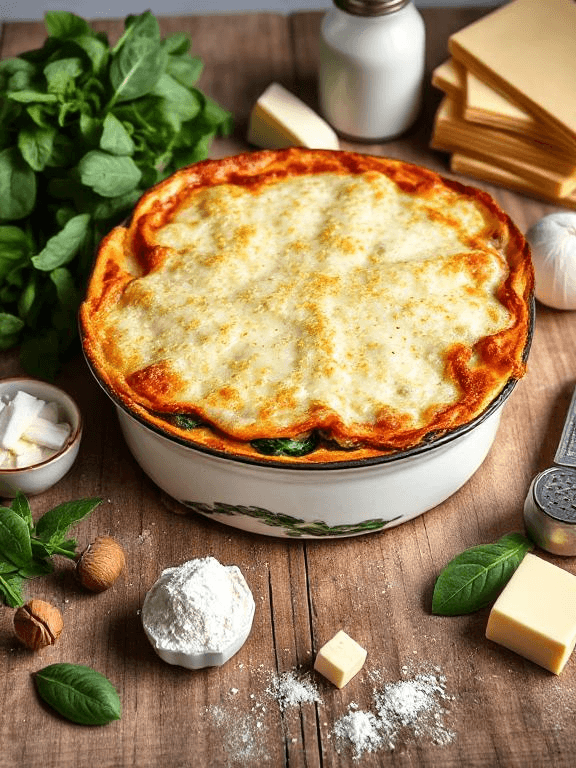 Spinat Käse Lasagne - Schritt 4