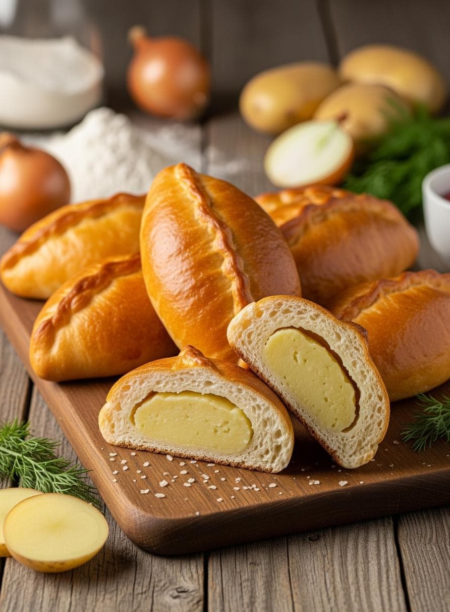 Klassische Piroschki mit Kartoffel-Füllung - Schritt 1