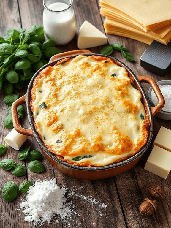 Spinat Käse Lasagne - Schritt 3