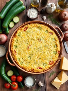 Zucchini Reis Auflauf - Schritt 3
