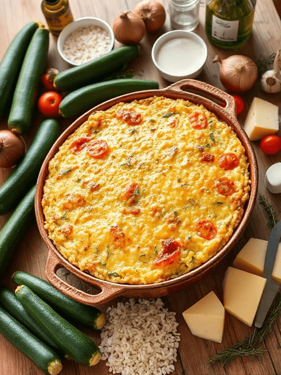 Zucchini Reis Auflauf - Schritt 1